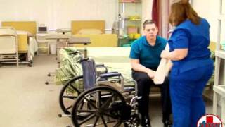 Instructional Video for Transfer a Patient from Bed to Wheelchair [upl. by Romito]