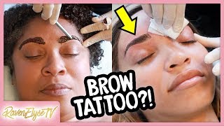 WE GOT OUR EYEBROWS TATTOOED  Microblading Experience [upl. by Arit]