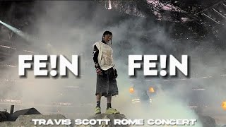 Travis Scott FEN Rome Concert Earthquake Edit  Haider Edits [upl. by Anitniuq]