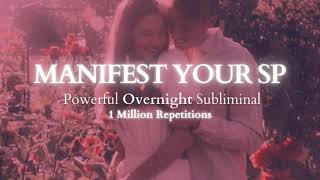 Extremely Powerful Manifest Your SP  Overnight 8 Hours Subliminal 1 Million Repetitions [upl. by Iaras]