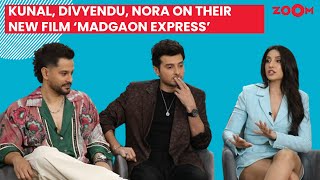 Nora Fatehi Kunal Kemmu amp Divyendu Sharma on Madgaon express their Goa connection amp train journey [upl. by Oisorbma]