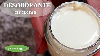 Cómo hacer DESODORANTE NATURAL en CREMAReceta caseraopción VEGANA homemade DEODORANT [upl. by Bratton]