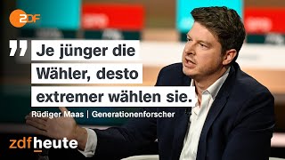 Generationenforscher Maas Darum wählt die Jugend AfD  Markus Lanz vom 03 Oktober 2024 [upl. by Ecarg]