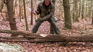 Bushcraft Bucking Logs [upl. by Tomasina]