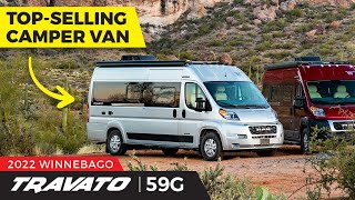 TopSelling Camper Van in North America AllNew 2022 Winnebago Travato walkthrough tour [upl. by Bumgardner]