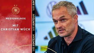 quotWir wollen jüngeren Spielerinnen die Chance gebenquot – Medienrunde mit Christian Wück [upl. by Leinoto]