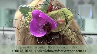 How to Make a Fresh Flower Fascinator for Your Hair  Live from Flowers for Everyone Sydney HQ [upl. by Leander405]