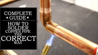 How to Solder Copper Pipe The CORRECT Way  GOT2LEARN [upl. by Ecnaiva]