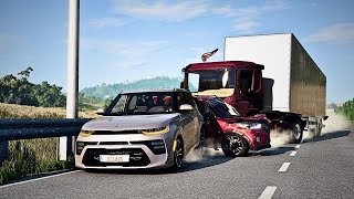 BeamNG Drive  Reckless Driving and Traffic Crashes 15 [upl. by Kassie757]