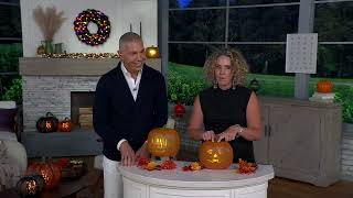 Jabberin Jack Talking Pumpkin with Animated Halloween Scenes on QVC [upl. by Brooking161]