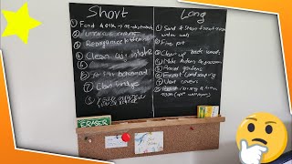 DIY Custom Chalkboard ToDo List [upl. by Leeda]