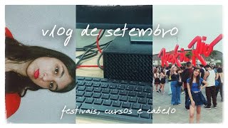 vlog de setembro rock in rio curso cabelo e outros [upl. by Burnie]