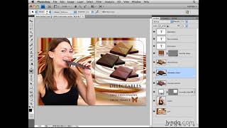 Photoshop Tutorial  Selecting and moving a layer [upl. by Sheply5]