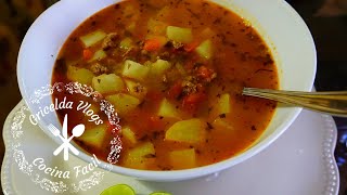 Delicioso CALDILLO DE CARNE MOLIDA CON PAPAS receta facil [upl. by Nolek769]