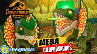 MEGA DILOPHOSAURUS de Jurassic World  Mattel  Imaginext [upl. by Ahens]