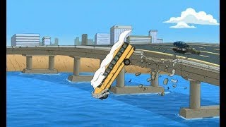 Family Guy Best Moments  Schoolbus crash [upl. by Nnoj]