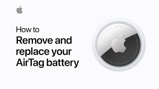 How to remove and replace the battery in your AirTag — Apple Support [upl. by Donough]