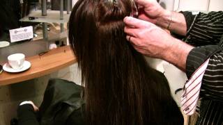 Hair Extensions Great Lengths Cold Fusion Demonstration  London Covent Garden [upl. by Fair]