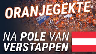 Oranje tribune ontploft in Oostenrijk na derde pole op rij van Verstappen [upl. by Osmen]