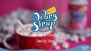 Recept 3  Dobrý sirup DO MLÉKA – Jahodový koktejl s marshmallow [upl. by Beuthel]