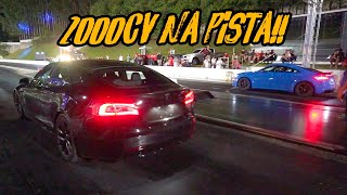 TESLA DE 1000CV DESAFIOU TODO MUNDO NO RACHA🔥🚀 [upl. by Amadeo]