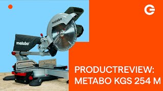 Product Review Metabo KGS 254 M Lasercut Afkortzaag  Gereedschapcentrum [upl. by Nylinnej]