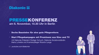 Pressekonferenz  Sechs Bausteine für eine gute Pflegereform [upl. by Gnolb]