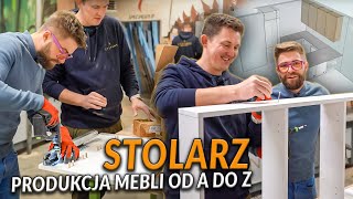 PRACA STOLARZA produkcja i montaż kuchni na wymiar  DO ROBOTY [upl. by Cullan]