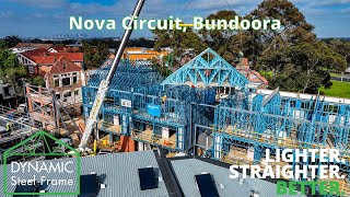 Truss Module Lift  Nova Circuit Bundoora [upl. by Ayat986]