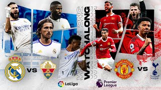 Manchester united vs Spurs  Real Madrid vs elche Live  Ronaldo  Benzema  Divyansh [upl. by Cayser]