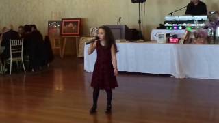 Roberta Battaglia 7 years old singing O Sole mio [upl. by Aeila]