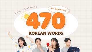 1 Hour Listen to Korean as You Get Ready  Essential Words for Beginners [upl. by Repard]