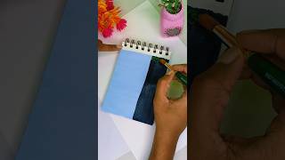 ❤️Easy acrylic colour painting ideassketchbooknature painting shorts artshorts [upl. by Artinad]