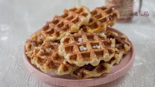 Gaufre de liège طريقة عمل الوافل [upl. by Keemahs983]