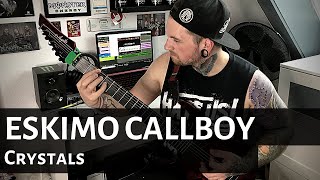 😎 Electric Callboy  Crystals GUITAR COVER 2020 Left handed [upl. by Atinihs]