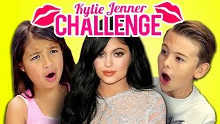 Kids React to Kylie Jenner Lip Challenge [upl. by Eelatan]