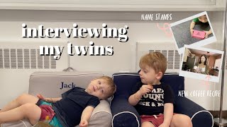 vlog interviewing my twin toddlers and MORE [upl. by Haya]