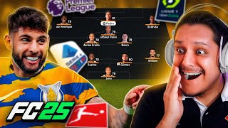 Simulei Os CRAQUES do BRASILEIRÃO no FUTEBOL EUROPEU FC 25 EXPERIMENTO 🔥⚽️ [upl. by Akimyt]