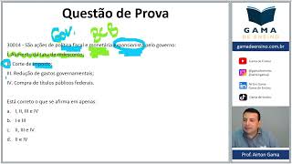 QUESTÃO 30014  POLÍTICA FISCAL CPA20 CEA AI ANCORD [upl. by Yrekcaz561]