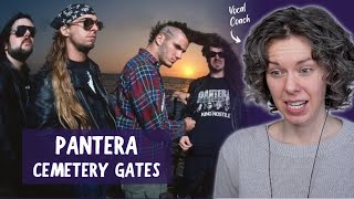 First time hearing Pantera Reaction and vocal analysis of quotCemetery Gatesquot [upl. by Akiraa217]