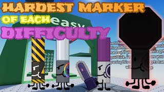 Hardest Marker Of Each Difficulty Part 1  Find The Markers Roblox [upl. by Riobard]