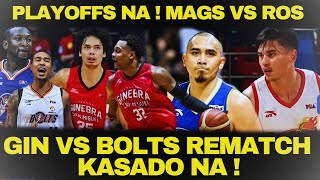 PLAYOFFS NA  GINEBRA MERALCO ULIT  MAGNOLIA vs ROS  SAN MIGUEL vs CONVERGE [upl. by Mazlack]