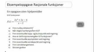 R1 Drøfting av rasjonale funksjoner [upl. by Llejk860]