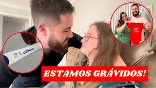 Descobrindo a gravidez  Reação nossa e da Família 🤰🏼♥️ [upl. by Etnahsal]