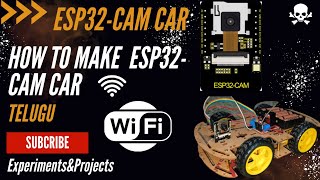 Surveillance Car using ESP32 CAM module  ESP32 Cam wificar తెలుగు  viral diy esp32 telugu [upl. by Daisie]