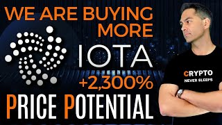 BUYING MORE IOTA Coins With 2300 Potential  IOTA CRYPTO NEWS amp IOTA Price Prediction 2024  2025 [upl. by Ntsyrk]