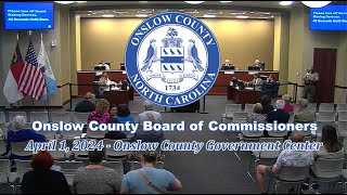 Onslow County Board of Commissioners Meeting [upl. by Stephannie]