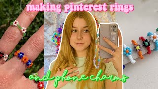 DIY pierścionki i charmsy do telefonu😻 pinterest inspired [upl. by Sina]