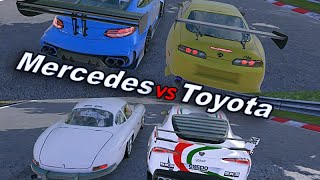 Drive Zone Online  Mercedes vs Toyota  Elimination Drag Race Gameplay [upl. by Leinnad]