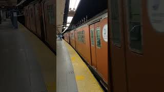 IRT Lexington Avenue Express R33 retired train departing 14 Street Union Square [upl. by Yard314]